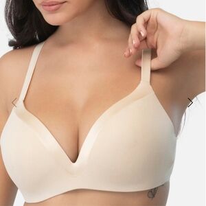 Underoutfit Satin Grace Molded Cup Nude Bra